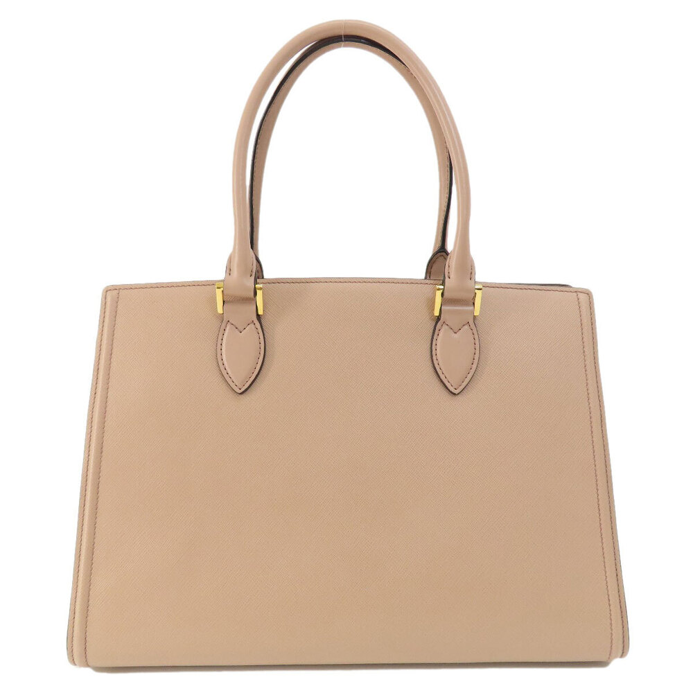Prada Saffiano beige Pink handbag convertible Lux